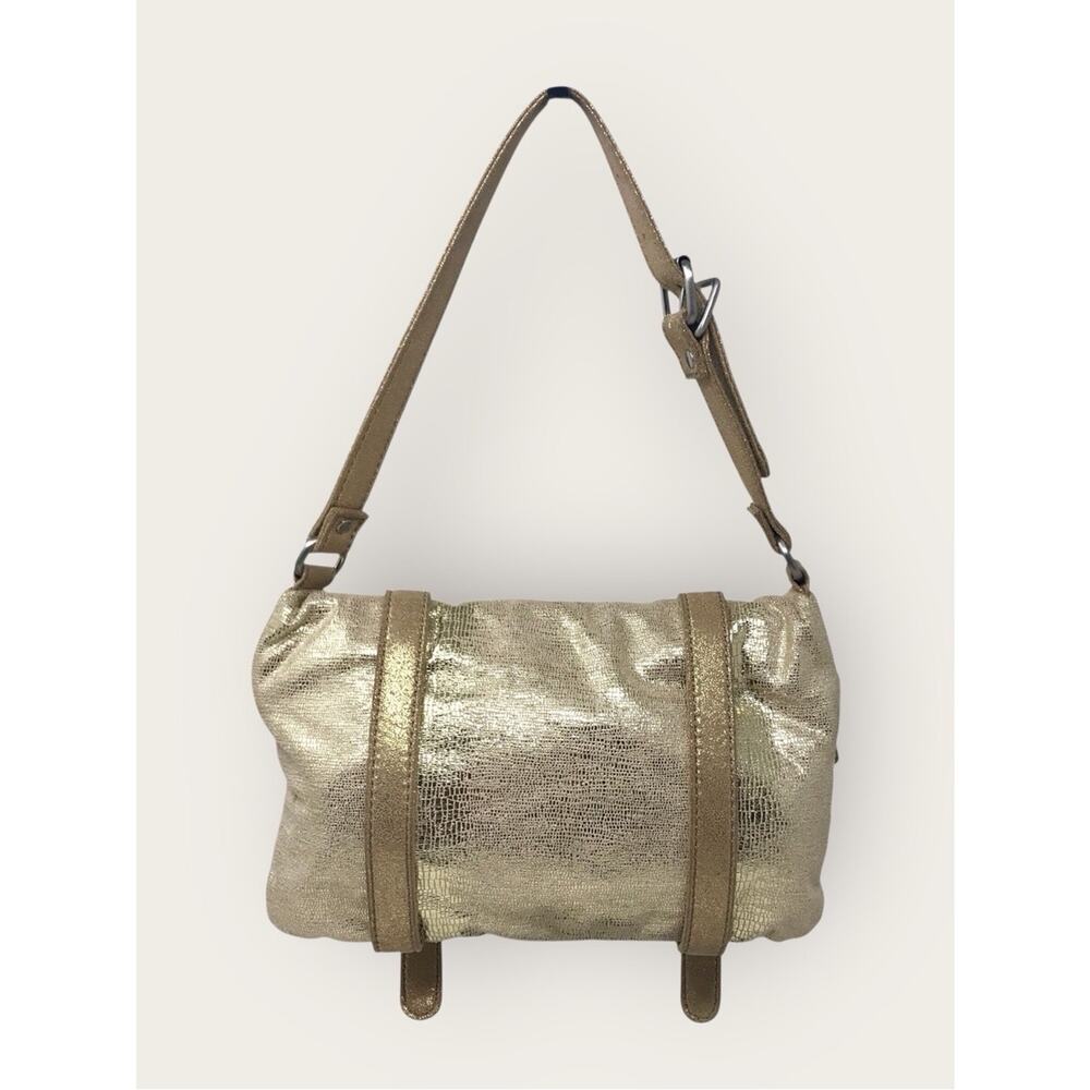 GAP Metallic Gold Clutch Bag Purse Evening - Picture 3 of 8